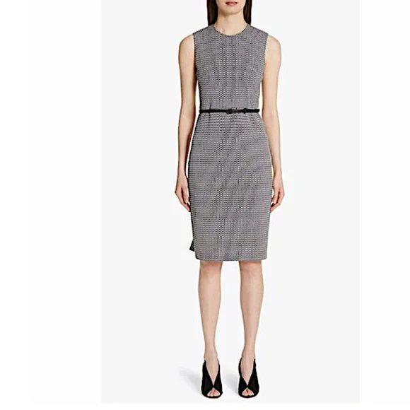 MaxMara Dresses Max Mara Destino Checkered Jacquard Sheath